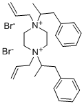 Piperazinium, 1,4-bis(alpha-methylphenethyl)-1,4-diallyl-, dibromide CAS#: 23111-77-5