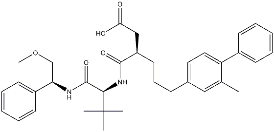 (R)-3-((S)-1-((S)-2-methoxy-1-phenylethylamino)-3,3-dimethyl-1-oxobutan-2-ylcarbamoyl)-6-(2-methylbiphenyl-4-yl)hexanoic acid CAS#: 230961-21-4