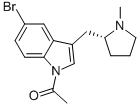 (R)-N-Acetyl-5-bromo-3-(N-methylpyrrolidin-2-ylmethyl)-1H-indole CAS#: 205369-12-6