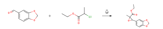 Route of Synthesis (ROS) of 2-Oxiranecarboxylicacid, 3-(1,3-benzodioxol-5-yl)-2-Methyl-, ethyl ester CAS# 28578-16-7