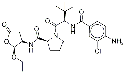 (S)-1-((S)-2-(4-amino-3-chlorobenzamido)-3,3-dimethylbutanoyl)-N-((2R,3S)-2-ethoxy-5-oxotetrahydrofuran-3-yl)pyrrolidine-2-carboxamide CAS#: 273404-37-8
