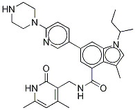 S)-1-(sec-butyl)-N-((4,6-diMethyl-2-oxo-1,2-dihydropyridin-3-yl)Methyl)-3-Methyl-6-(6-(piperazin-1-yl)pyridin-3-yl)-1H-indole-4-carboxaMide CAS#: 1346574-57-9