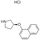 S-3-(1-NAPHTHALENYLOXY)-PYRROLIDINE HYDROCHLORIDE CAS#: 213007-99-9
