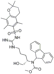(S)-(9H-Fluoren-9-yl)Methyl (1-hydroxy-5-(3-((2,2,5,7,8-pentaMethylchroMan-6-yl)sulfonyl)guanidino)pentan-2-yl)carbaMate CAS#: 213336-24-4