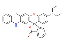 Structure of 7-Anilino-3-diethylamino-6-methyl fluoran CAS# 29512-49-0