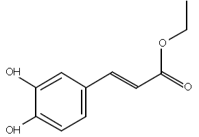 Structure of Ethyl caffeate CAS 102-37-4