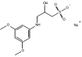 N-(2-ヒドロキシ-3-スルホプロピル)-3,5-ジメトキシアニリン ナトリウム塩の構造 CAS# 82692-88-4