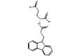 Structure of N-[(9H-FLUOREN-9-YLMETHOXY)CARBONYL]-D-GLUTAMIC ACID CAS# 104091-09-0