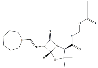 Structure of Pivmecillinam CAS# 32886-97-8
