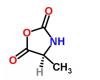 Structure of (S)-4-METHYL-2,5-OXAZOLIDINEDIONE CAS 2224-52-4