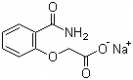 Structure of Sodium (2-carbamoylphenoxy)acetate CAS 3785-32-8