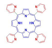 Structure of meso-Tetra (2-pyridyl) porphine CAS# 40904-90-3