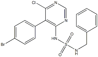 SulfaMide, N-[5-(4-broMophenyl)-6-chloro-4-pyriMidinyl]-N'-(phenylMethyl)- CAS#: 14101-58-7