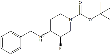 TERT-BUTYL 3,4-TRANS-4-(BENZYLAMINO)-3-FLUOROPIPERIDINE-1-CARBOXYLATE RACEMATE CAS#: 211108-52-0