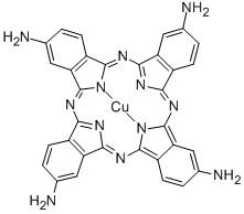 (TETRAAMINOPHTHALOCYANINATO)COPPER(II) CAS#: 28632-30-6