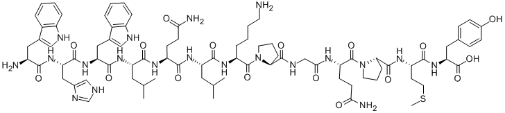 TRP-HIS-TRP-LEU-GLN-LEU-LYS-PRO-GLY-GLN-PRO-MET-TYR CAS#: 59401-28-4