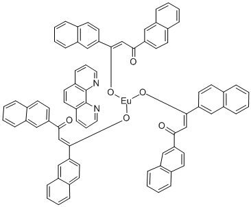 Tris(dinaphthoylmethane) mono(phenathroline)europium (III) CAS#: 202460-56-8