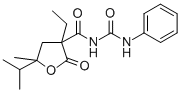 Urea, 1-(3-ethyl-5-isopropyl-5-methyl-2-oxotetrahydro-3-furoyl)-3-phen yl- CAS#: 28755-10-4