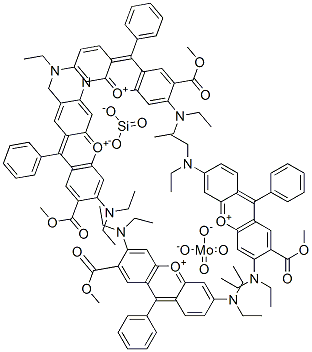 Xanthylium, 3,6-bis(diethylamino)-9-2-(methoxycarbonyl)phenyl-, molybdatesilicate CAS#: 102082-92-8