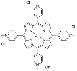 ZINC 5,10,15,20-TETRA(4-PYRIDYL)-21 H,23 H-PORPHINE TETRAKIS(METHOCHLORIDE) CAS#: 28850-44-4