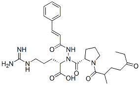 cinnamido-2-methyl-5-oxoheptanoyl-prolyl-arginine CAS#: 114563-66-5