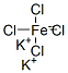 dipotassium tetrachloroferrate(2-) CAS#: 15530-87-7