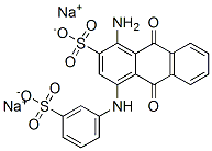 disodium 1-amino-9,10-dihydro-9,10-dioxo-4-(m-sulphonatoanilino)anthracene-2-sulphonate CAS#: 25492-74-4