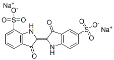 disodium 2-(1,3-dihydro-3-oxo-7-sulphonato-2H-indol-2-ylidene)-3-oxoindoline-5-sulphonate CAS#: 27414-68-2