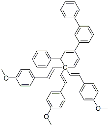 m-Terphenyl, 4,4-bis(p-methoxystyryl)-5-p-(p-methoxystyryl)phenyl- CAS#: 23798-10-9