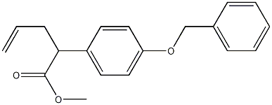 methyl 2-(4-(benzyloxy)phenyl)pent-4-enoate CAS#: 223410-63-7