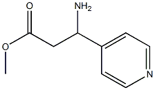 methyl 3-amino-3-(pyridin-4-yl)propanoate CAS#: 257635-47-5