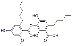 o-Anisic acid, 4-hydroxy-6-pentyl-, 3-ester with 2,3,4-trihydroxy-6-pe ntylbenzoic acid CAS#: 2948-07-4