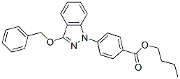 p-(3-Benzyloxy-1H-indazol-1-yl)benzoic acid butyl ester CAS#: 28570-58-3