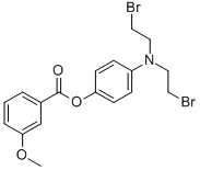 p-(Bis(2-bromoethyl)amino)phenol m-methoxybenzoate CAS#: 22954-19-4