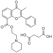 succinic acid, compound with 2-pyridinoethyl 3-methyl-4-oxo-2-phenyl-4H-1-benzopyran-8-carboxylate (1:1) CAS#: 28782-19-6