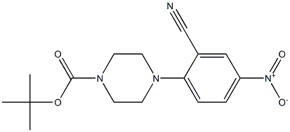 tert-Butyl 4-(2-cyano-4-nitrophenyl)piperazine-1-carboxylate CAS#: 288251-87-6