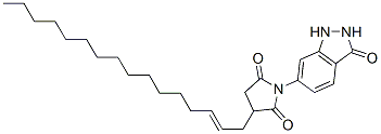 1-(2,3-dihydro-3-oxo-1H-indazol-6-yl)-3-(hexadec-2-enyl)pyrrolidine-2,5-dione CAS#: 33508-79-1