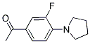 1-(3-FLUORO-4-PYRROLIDIN-1-YLPHENYL)ETHANONE CAS#: 385380-85-8