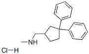 1-(3,3-diphenylcyclopentyl)-N-methyl-methanamine hydrochloride CAS#: 39617-58-8