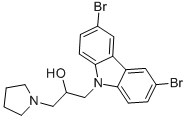 1-(3,6-DIBROMO-CARBAZOL-9-YL)-3-PYRROLIDIN-1-YL-PROPAN-2-OL CAS#: 304893-77-4