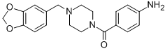 1-(4-Aminobenzoyl)-4-(1,3-benzodioxol-5-ylmethyl)piperazine CAS#: 3398-28-5