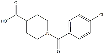 1-(4-Chloro-benzoyl)-piperidine-4-carboxylic acid CAS#: 379724-54-6