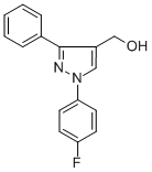 (1-(4-FLUOROPHENYL)-3-PHENYL-1H-PYRAZOL-4-YL)METHANOL CAS#: 36640-61-6