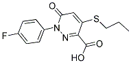 1-(4-FLUOROPHENYL)-6-OXO-4-(PROPYLSULFANYL)-1,6-DIHYDRO-3-PYRIDAZINECARBOXYLIC ACID CAS#: 339096-33-2