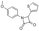 1-(4-METHOXYPHENYL)-4-(2-THIENYL)-2,3-AZETIDINEDIONE CAS#: 298710-64-2