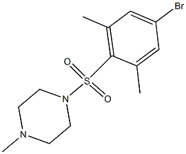 1-((4-broMo-2,6-diMethylphenyl)sulfonyl)-4-Methylpiperazine CAS#: 304668-36-8