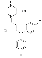 1-(4,4-Bis(p-fluorophenyl)butyl)piperazine dihydrochloride CAS#: 30297-96-2
