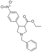 1-BENZYL-4-(4-NITRO-PHENYL)-PYRROLIDINE-3-CARBOXYLIC ACID ETHYL ESTER CAS#: 306305-35-1