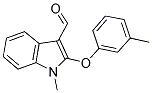 1-METHYL-2-(3-METHYLPHENOXY)-1H-INDOLE-3-CARBALDEHYDE CAS#: 338416-84-5