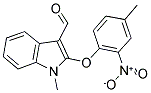 1-METHYL-2-(4-METHYL-2-NITROPHENOXY)-1H-INDOLE-3-CARBALDEHYDE CAS#: 338416-90-3